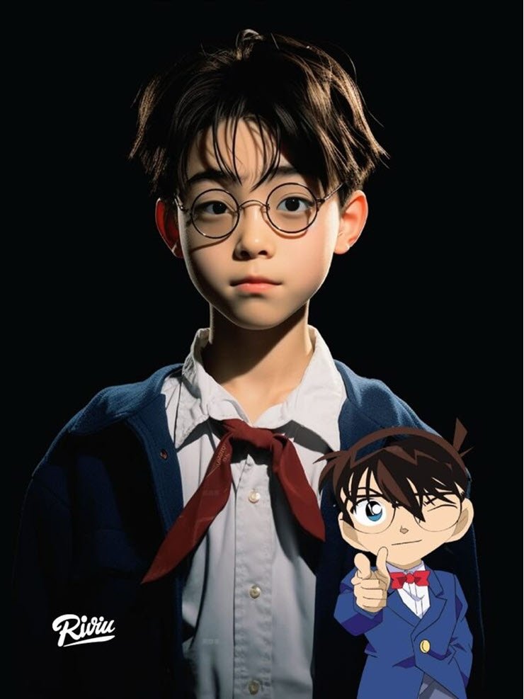 What would the images of the characters in Detective Conan look like through AI's 'visualization'? 4